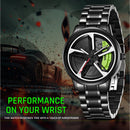 Men's Car Spinning Wheels Watch for Men