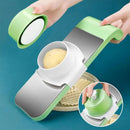 5-in-1 Manual Vegetable Slicer Cutter with 5 Blades & Collection Basin