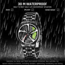 Men's Car Spinning Wheels Watch for Men