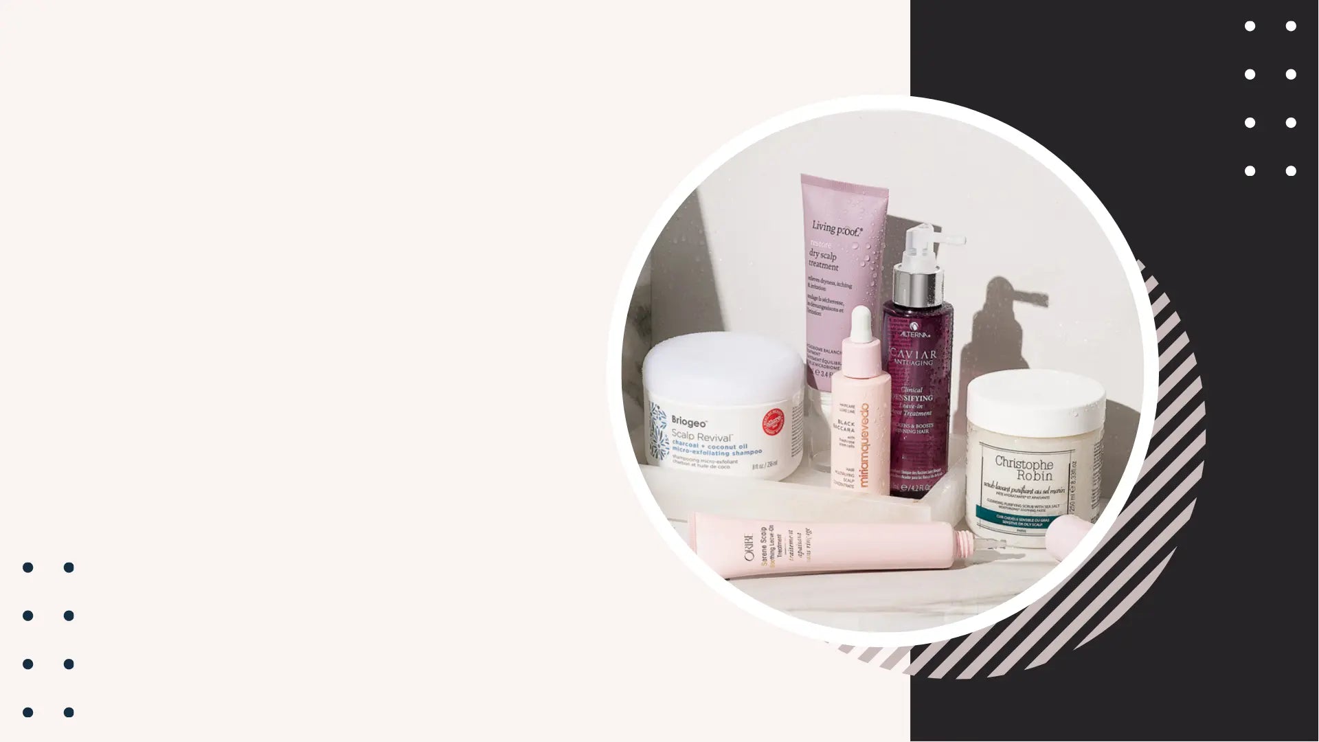 Collection of skincare products on a white background