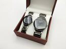 Couple's Casual Analogue Watch Set -- Matching Everyday Fashion Wristwatches