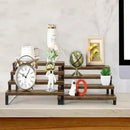 4 Tier Wooden Spice Rack with Metal Support