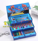 Spider-Man Art Kit for Kids 40-Piece ABS Plastic -- Portable Stationery & Coloring Set