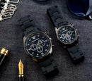 Unisex Quartz Couple Watches Set Round Case Multi Color -- Matching Fashion Wristwatches