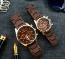 Unisex Quartz Couple Watches Set Round Case Multi Color -- Matching Fashion Wristwatches