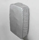 Gray mattress cover on a white background