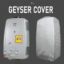 Hot water tank with a geyser cover on a dark background
