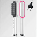 Premium Ceramic Hair Straightener Brush White