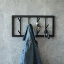 Wall Mounted Iron Hanger for Clothes Black