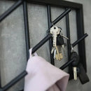 Wall Mounted Iron Hanger for Clothes Black