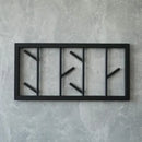 Wall Mounted Iron Hanger for Clothes Black