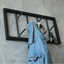 Wall Mounted Iron Hanger for Clothes Black