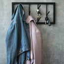 Wall Mounted Iron Hanger for Clothes Black