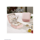 Luxury 2 Piece Pink Multi Layer Jewelry Box Set