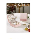 Luxury 2 Piece Pink Multi Layer Jewelry Box Set