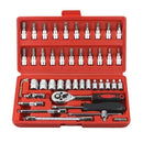 46 Piece Chrome Vanadium Socket Wrench Set