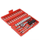 46 Piece Chrome Vanadium Socket Wrench Set
