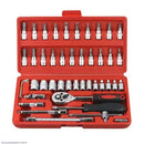 46 Piece Chrome Vanadium Socket Wrench Set