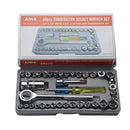 AIWA 40-piece combination socket wrench set with packaging on a white background